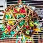 Schredder-Weidenkugel Weidenkugel mit ZigZag-Papier