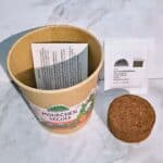 Möhrchen-Becher ausgepackt Inhalt von Möhrchen aus dem Becher